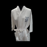 Ladies Short Waffle Weave Robe