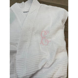 Ladies Short Waffle Weave Robe