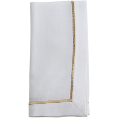 100% Polyester Embroidered Line 20" Dinner Napkins Set of 4