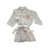 Ladies Short Waffle Weave Robe