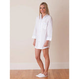 Ginny Nightshirt, tiffany blue piping