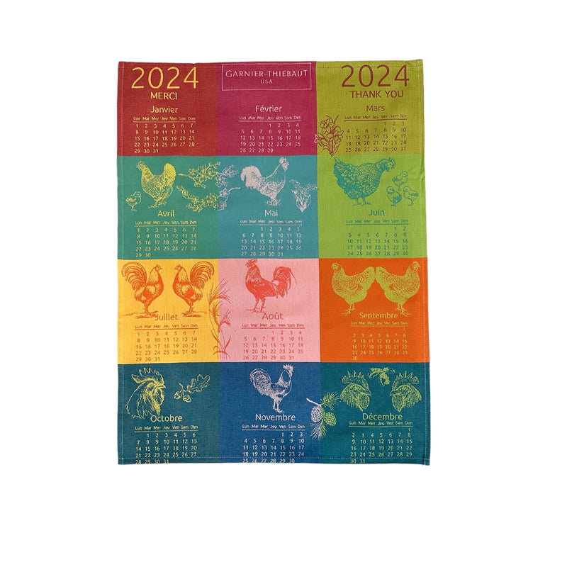 Garnier-Thiebaut 2024 Calendar Kitchen Towel