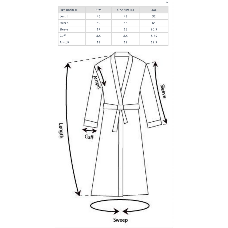 Waffle Hooded Long Robe