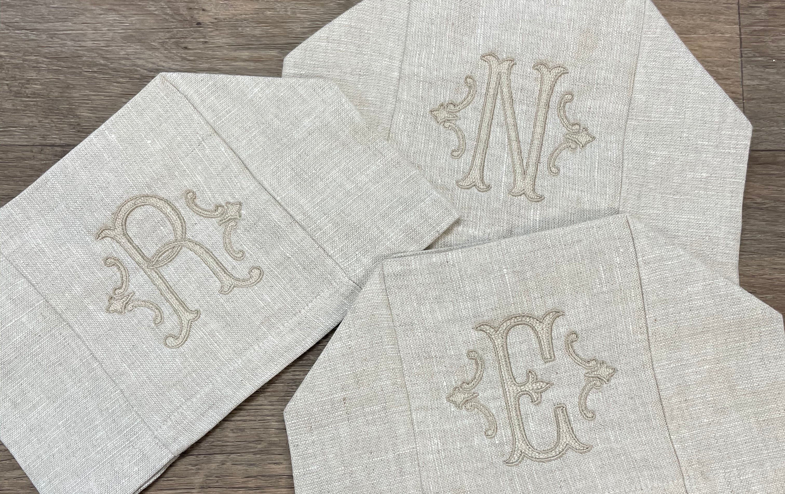 The Artful monogram custom embroidery