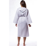 Waffle Hooded Long Robe