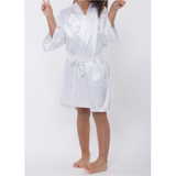 Girl's Satin Kimono Robe