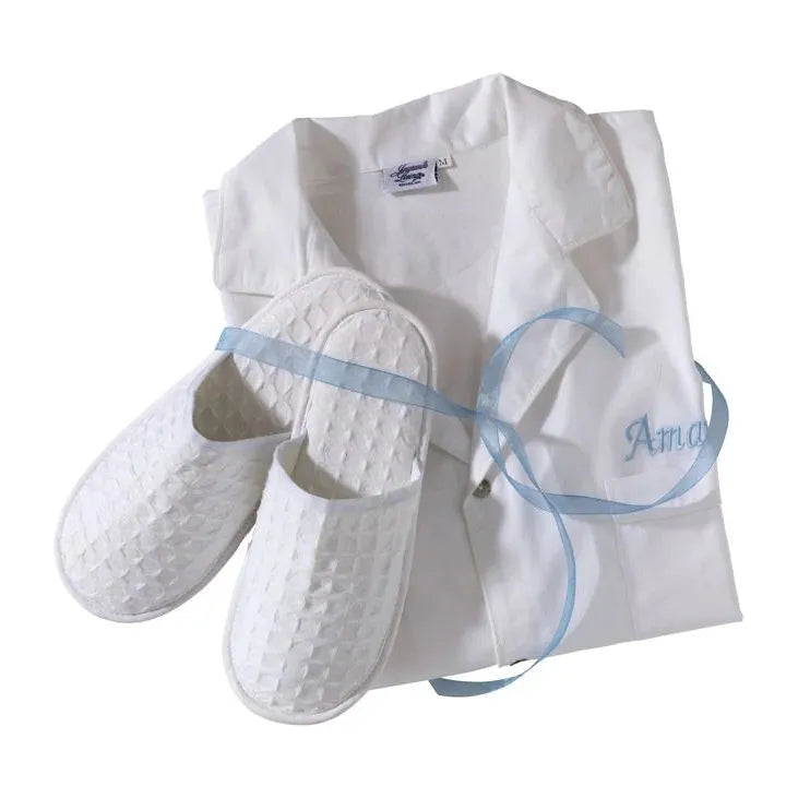 Luxury Waffle Weave, Closed Toe Slippers