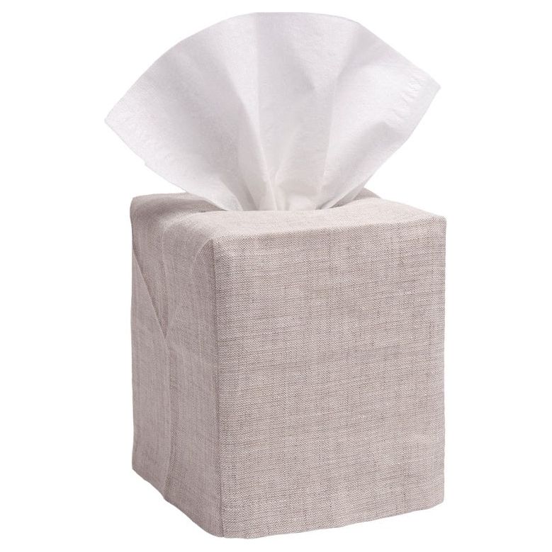 Natural Linen Tissue Box Cover