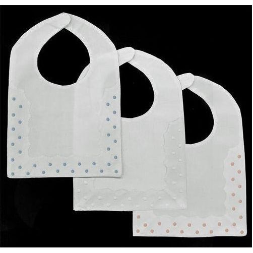 Square Edge Baby Bib with Dots
